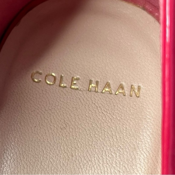 COLE HAAN Pink Air Tali Peep Toe Wedge Slip-on Sandals Women’s Size 10 - Picture 5 of 8